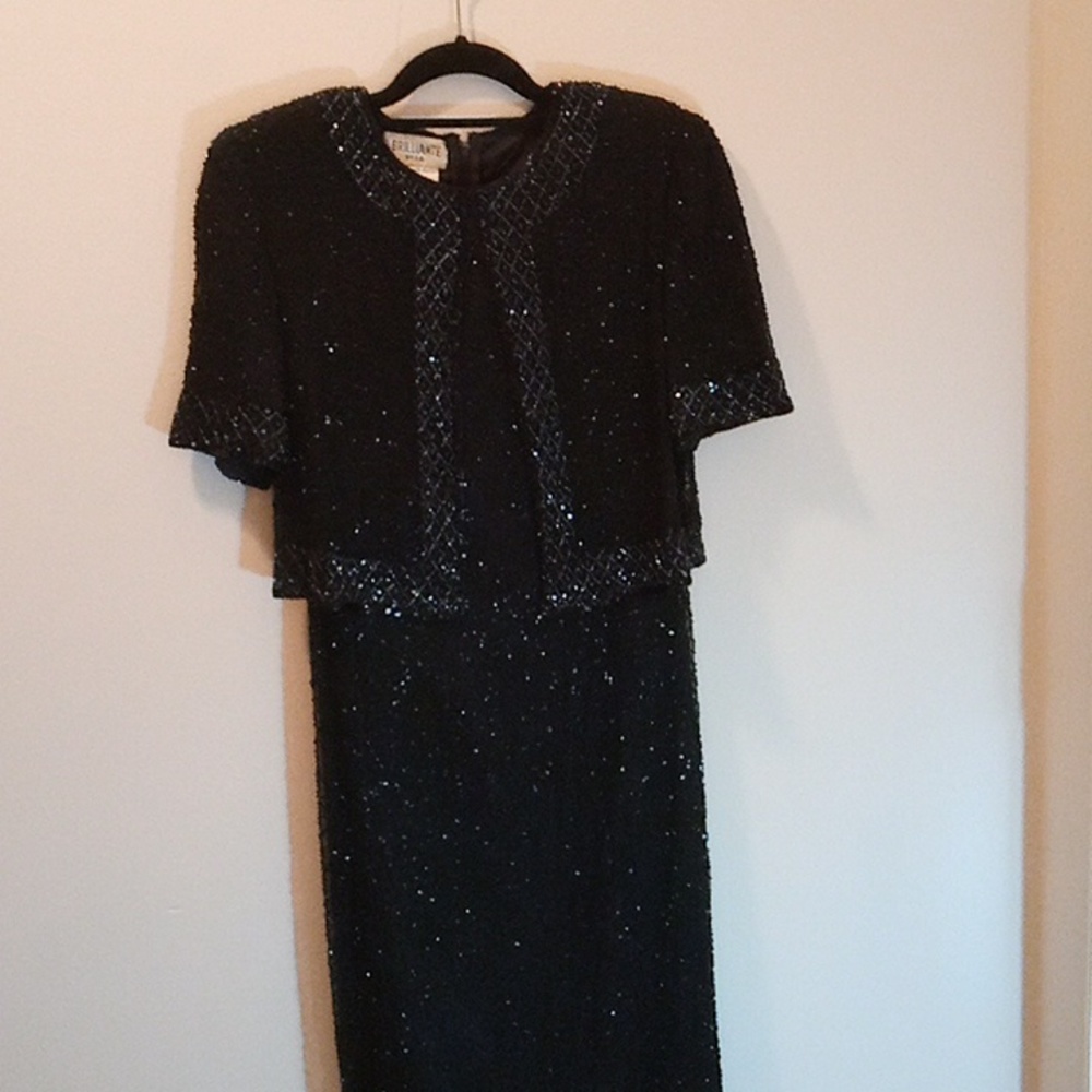 Brilliante by JA Silk beaded dress 👗